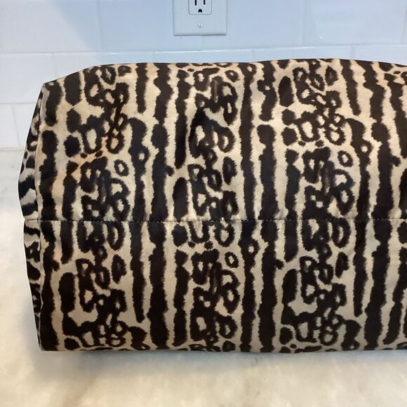 Coach Bag Purse Handbag Pocketbook Ocelot Print Nylon Travel Weekend Travel Bag - Picture 8 of 13